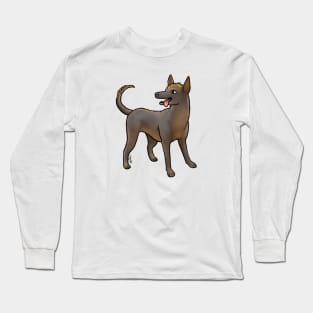 Dog - Xoloitzcuintli - Hairless Brown Long Sleeve T-Shirt